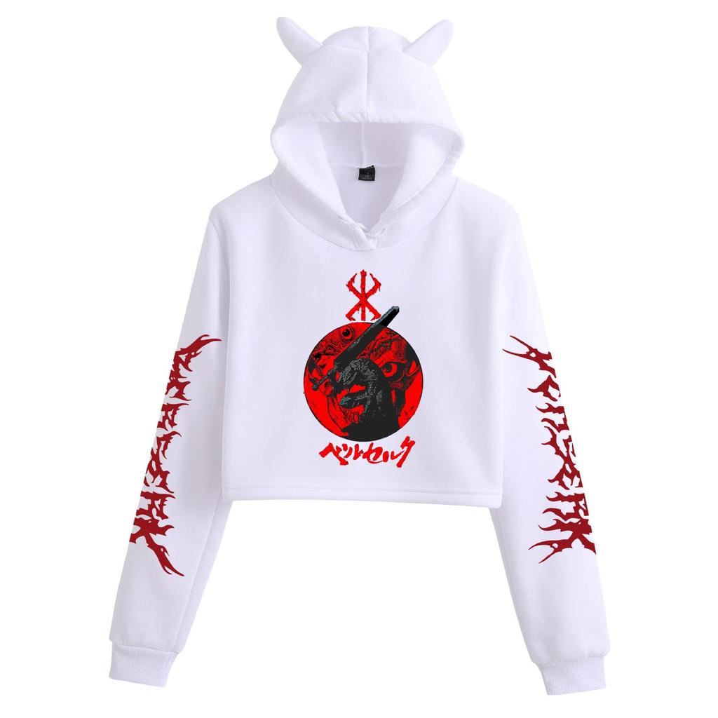 Berserk Anime Cat Ear Hoodie for Women