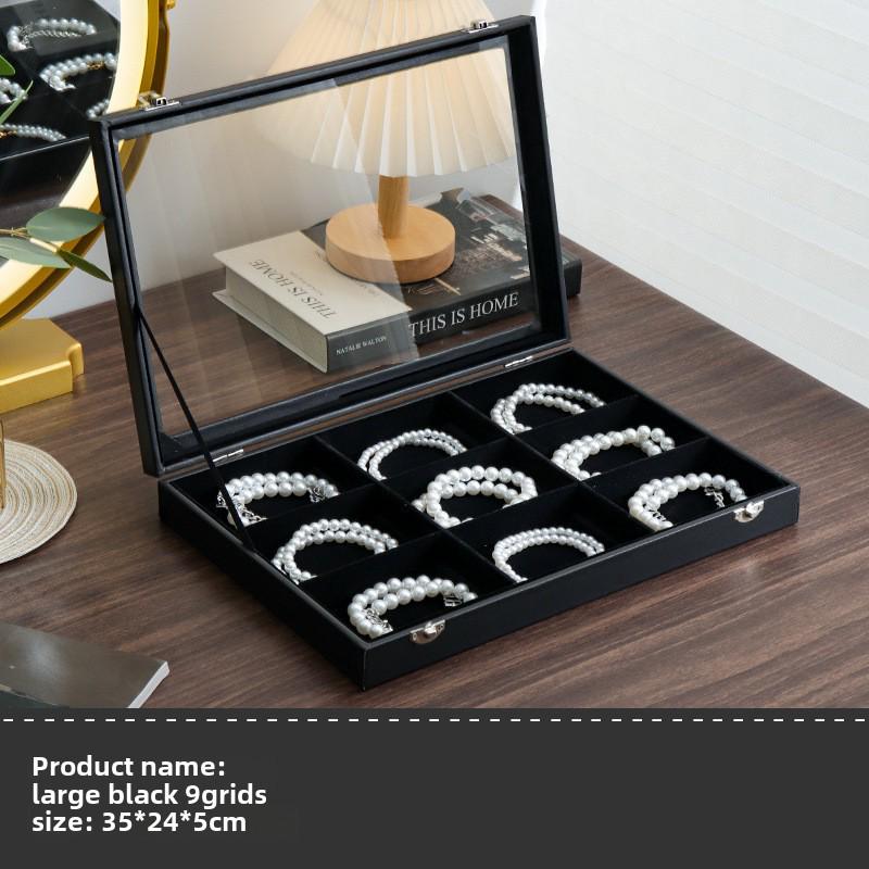 

Нова пилозахищена скринька для ювелірних виробів з кришкою для браслетів та нефритових прикрас