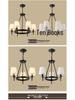 Retro American Minimalist Fabric Pendant Light for Living Room, Bedroom, and Dining Room