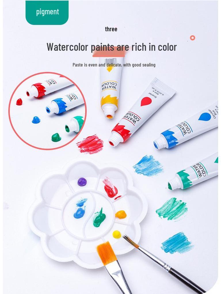 145 Parça Çocuk Sanat Seti: Çizim ve Boyama İçin Fırçalar, Guaj Boyalar, Suluboyalar, Pastel Boyalar ve Daha Fazlası