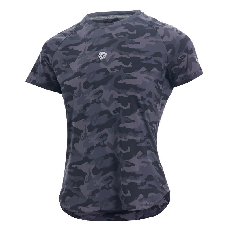 Women's Quick-Dry Reflective Mesh T-Shirt - Nude Feeling, Breathable, Elastic Fitness Top for Running & Training