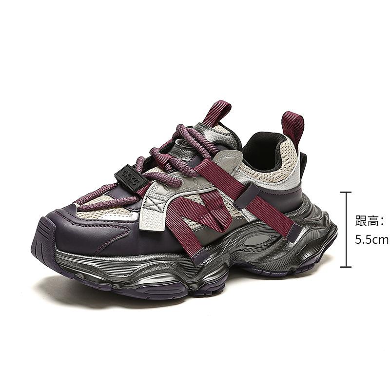 Dad shoes women's shoes new platform lace-up casual height increase sports versatile jogging shoes dad shoes sports shoes children