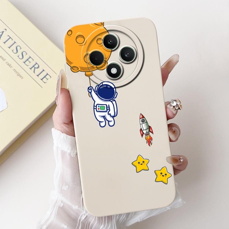 For OPPO Reno 12F 5G Case 2024 Fashion Pretty Girls Soft Liquid Silicone Shockproof Cover For OPPO Reno12 F 4G Reno 12 FS Bumper