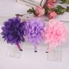 1PC Chiffon Flower Headbands Kids Girls Plastic Teeth Hairbands Floral Headband Children Girls Fashion Hair Aceessories