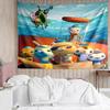 Octonauts Print Tapestry, Backdrop, Easy Setup, Ideal for Bedroom, Office & Living Room, with Aesthetic Wall Hanging Decor.