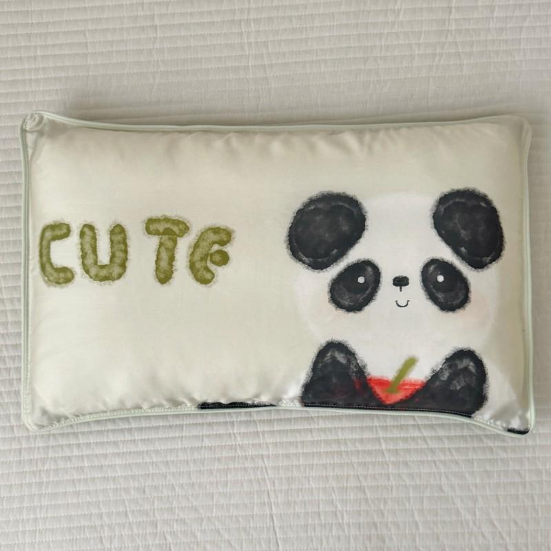 60s Tencel Kids Pillowcase 30x50cm Cartoon Print Cool Sleep Cover Toddler Nursery School Use