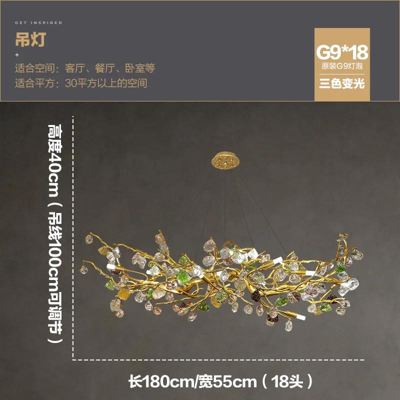 Decor Nordic pentru Casă, Pandantiv pentru Sala de Mese, Lămpi cu Cristale, Iluminat Interior, Lampă de Plafon Suspendată, Lămpi Candelabru pentru Living