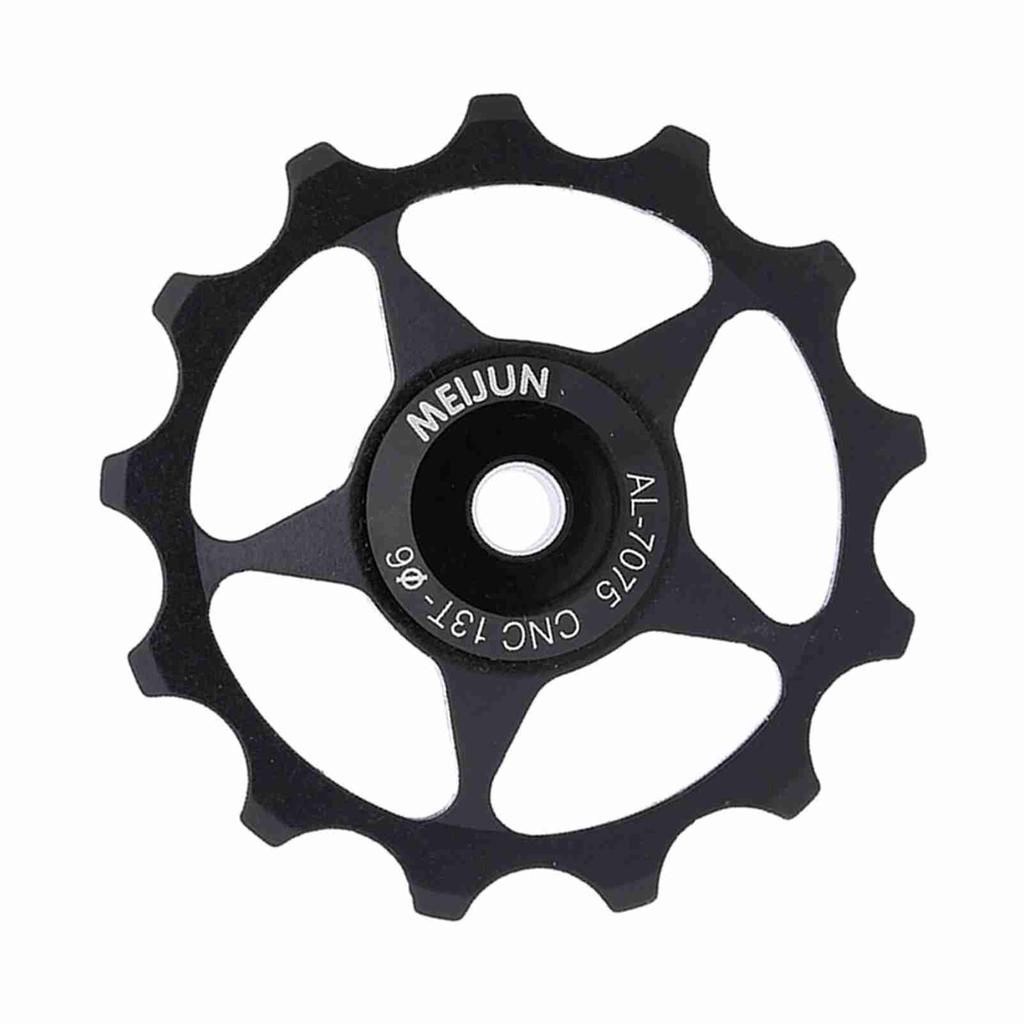 Černá 13T hliníková kladka zadního kola pro horské kolo (černá, 13T)