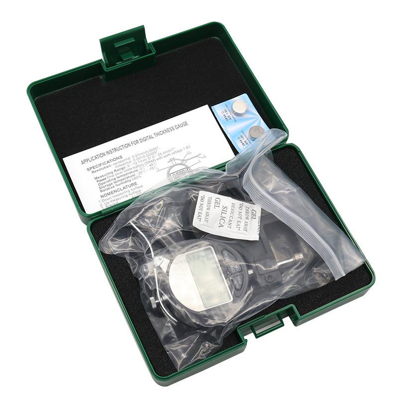 Micromètre numérique d'épaisseur 0,01 mm / 0,001 mm, Testeur d'épaisseur électronique portable pour matériaux souples