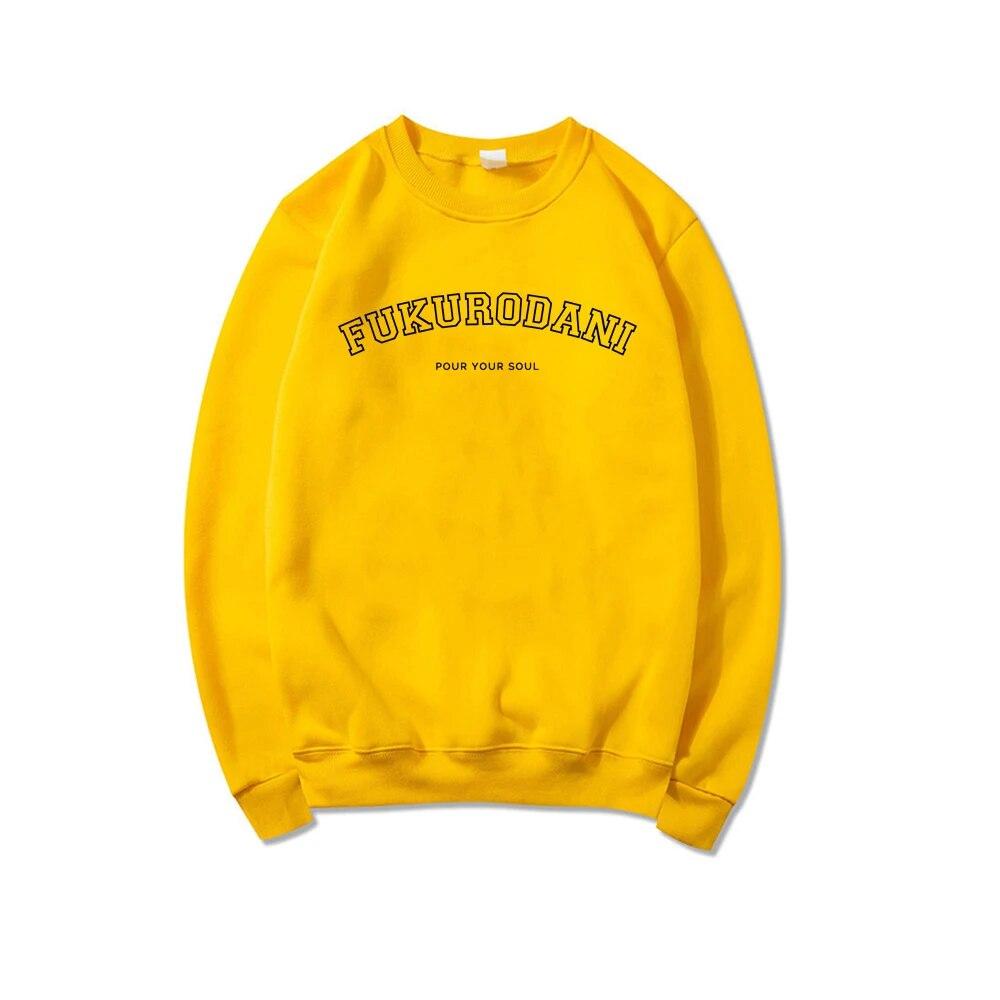 

Haikyuu Fukurodani «Soul» толстовка с круглым вырезом толстовки с капюшоном в японском аниме Haikyuu Harajuku толстовка для колледжа унисекс пуловеры топы унисекс XL