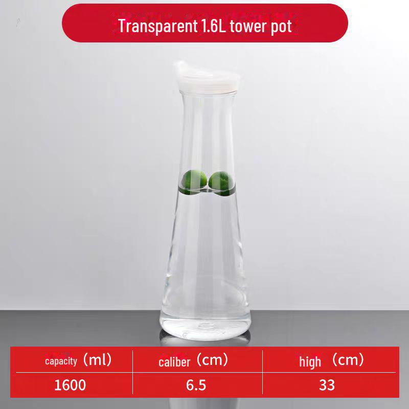Large Capacity Cold Water and Beverage Kettle - High-Temperature Resistant Acrylic Plastic for Commercial Use