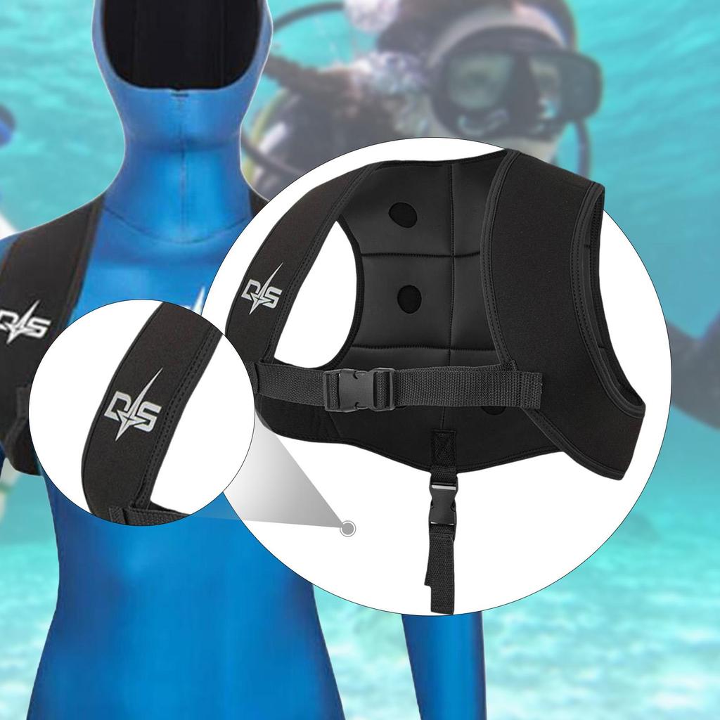 for Diving, Snorkeling Equipment, with 6 Storage Pockets, Adjustable Buckle, Underwater Activities,