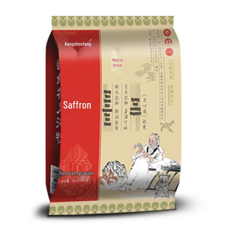 Порошок для ванночки для ног с шафраном, 600 г, крафтовый пакет, всегда в наличии Wormwood Foot Bath Powder - Kraft Paper Bag