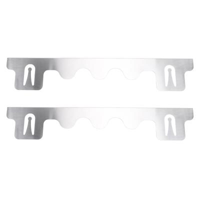 2Pcs Stove Gap Cover Stainless Steel Easy To Clean Counter Gap Filler Silver 59.5CM