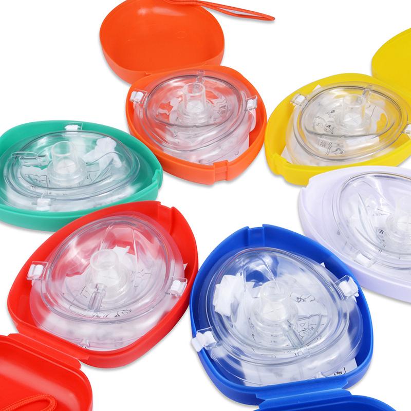 1Pc Emergency Cpr First Aid Shield One-Way Valve Breathing Mask