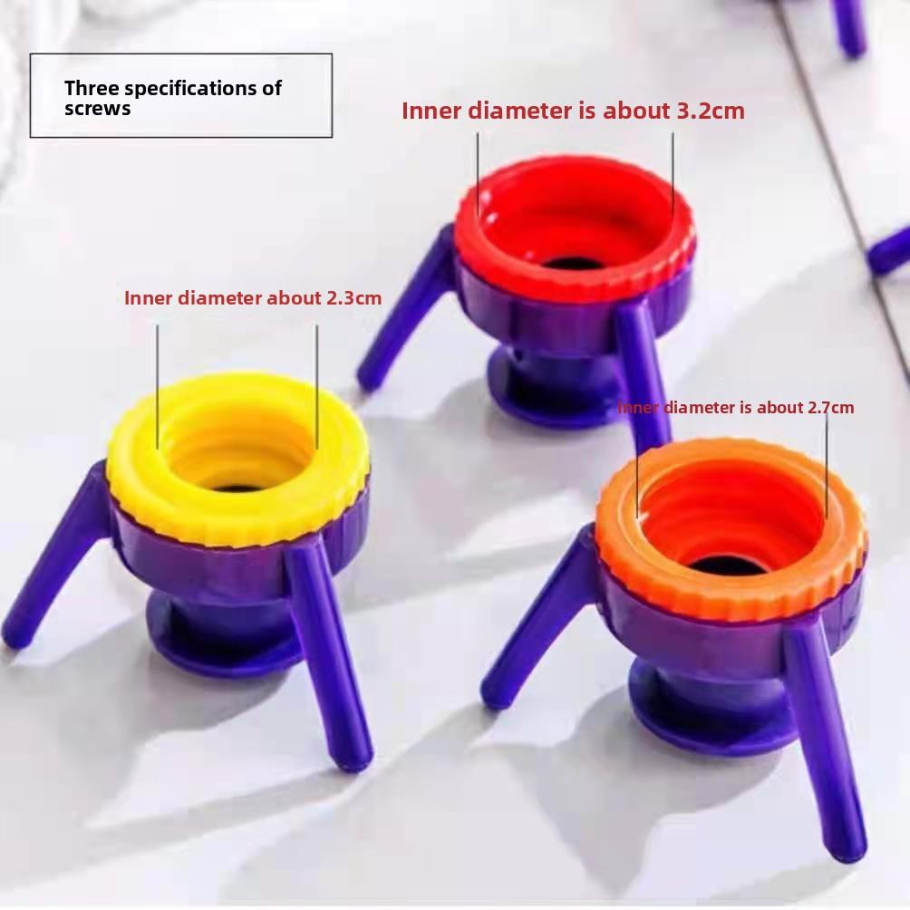 Multifunctional Inverted Bottle Cap Tripod Stand Shower Gel Shampoo Leak-proof Bottle Cap Kitchen Seasoning Squeeze
