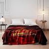 Red Cardinals Logo on Fiery Background print blanket soft and cozy perfect for the living room bed sofa or a nap,gift
