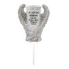 Cemetery Vase Angel Wing Memorial Vase with Spike And Drainage Hole Resin