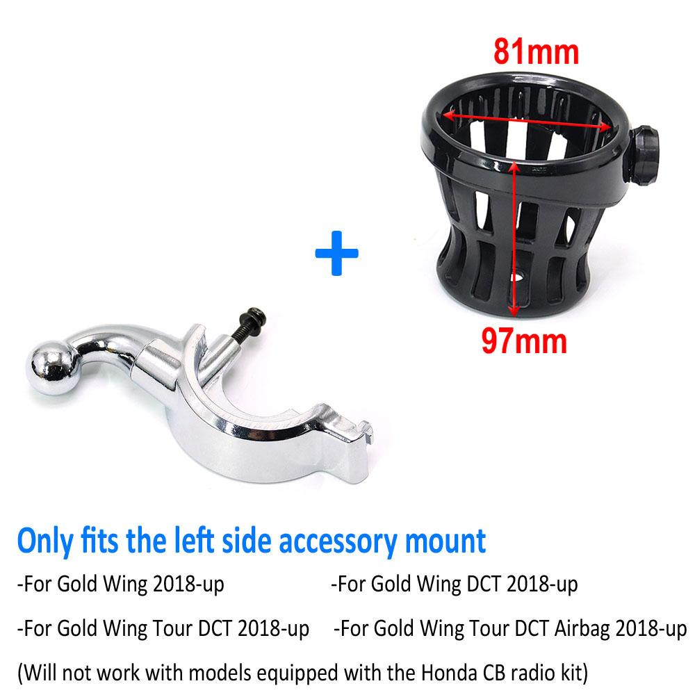 Gold Wing Motorrad Beifahrer Wasserflasche Trinkbecher Netzkorb Halterung Für Honda Goldwing GL 1800 GL1800 F6B