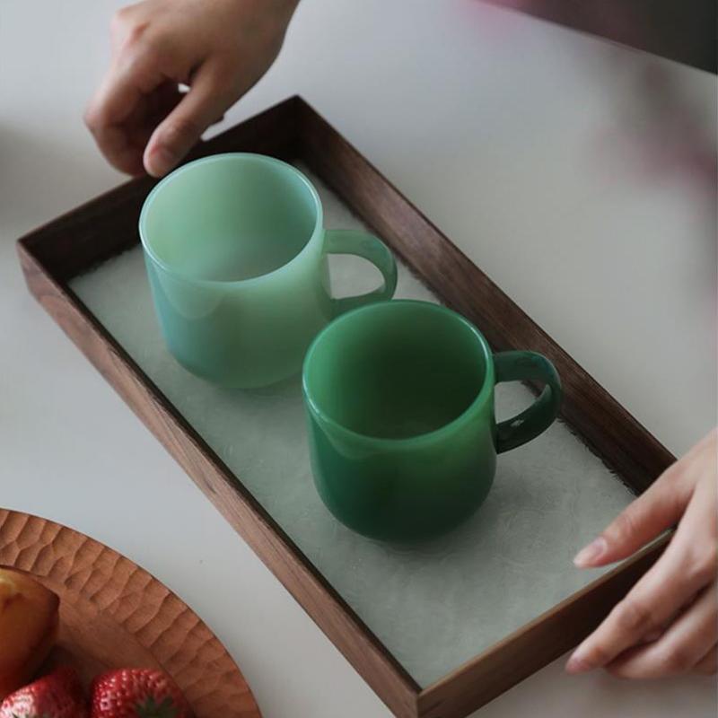 Verre saphir verre borosilicate rétro résistant à la chaleur tasse à thé tasse à café Bureau Jus Café Lait Mug Tasses Familiales