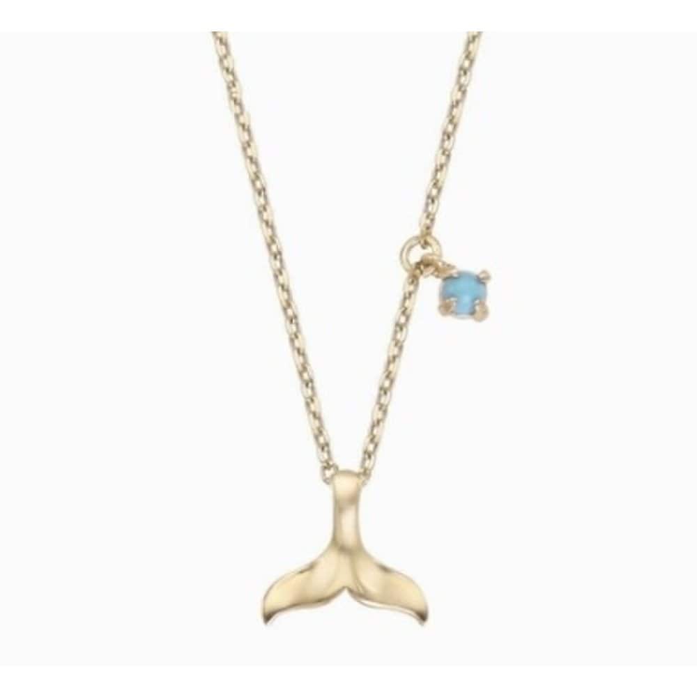 Custom-made Lucky Whale Tail Turquoise Necklace Lnt17056T_S