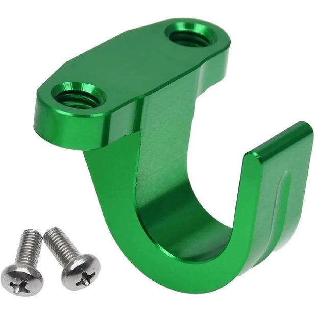 Precision-Made CNC Rear Brake Line Holder Hose Clamp Compatible With KAWASAKI Motorcycle KX 125 250 450 F KX250F KX250X KX450X KLX(2 pcs)