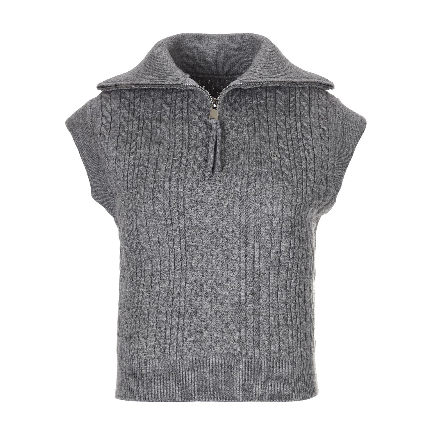 Raub Half-Zip Knit Vest_Grey Grey/F