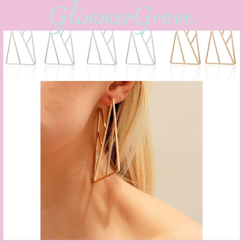 Trendy Geometric Alloy Earrings For Women Fashionable Street Style Jewelry