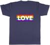 Love Is Love Mens Unisex T-Shirt Tee