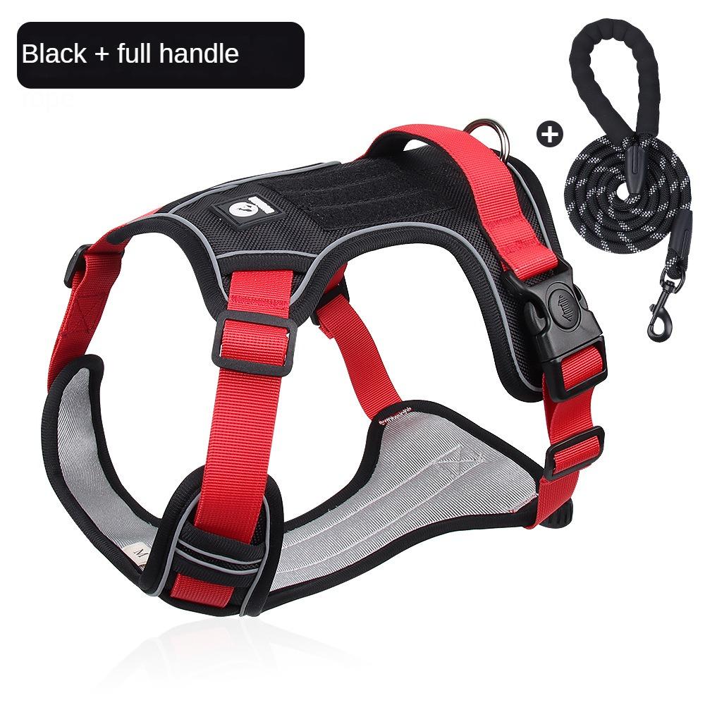 Pet Supplies Pet Dog Chain Big Dog Explosion-proof Perforated Chest Strap Pet Chest Back 2023 New
