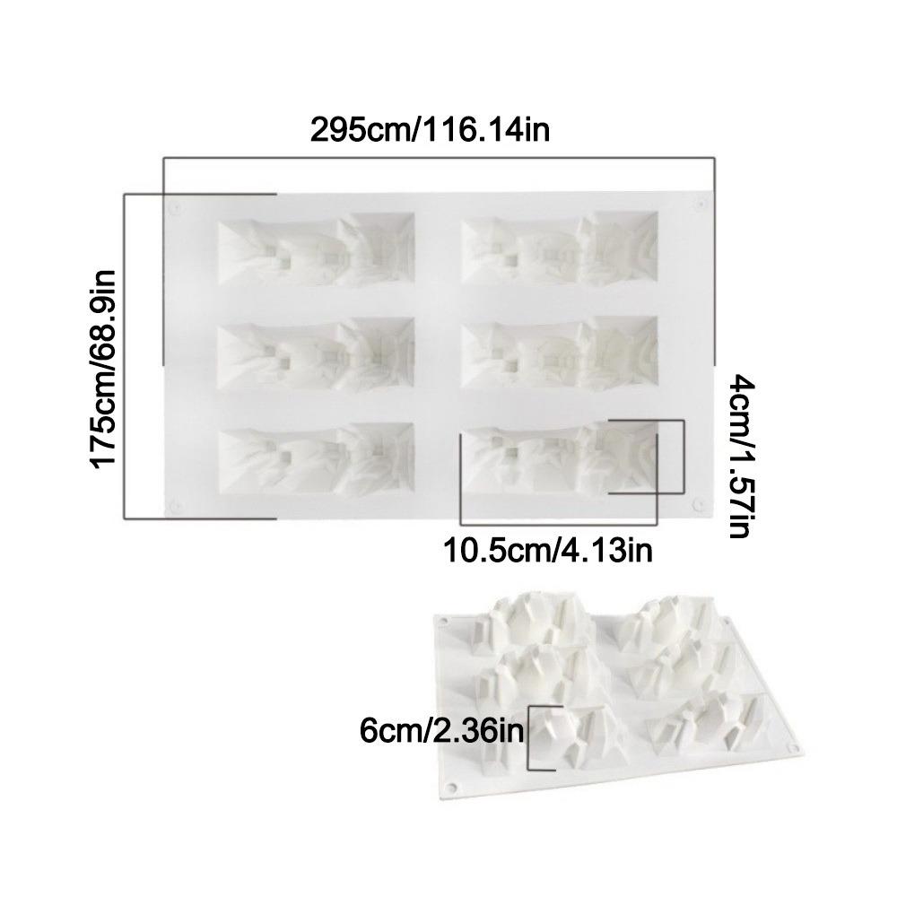 Silikonowa Forma do Ciasta Musowego 3D Góra Lodowa, Odporna na Ciepło, Ręcznie Robiona, Francuska Forma do Ciasta, Wielokrotnego Użytku, Elastyczna