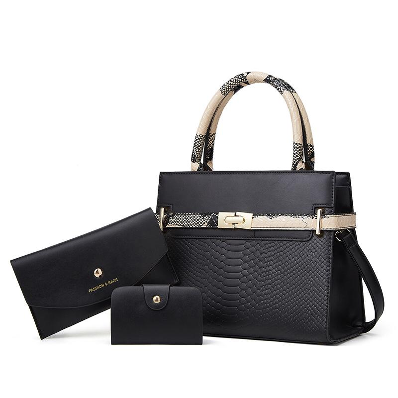 Three-Piece Women'S Bag Shoulder Bag Mother And Child Bag Retro Large-Capacity Portable Messenger Bag
