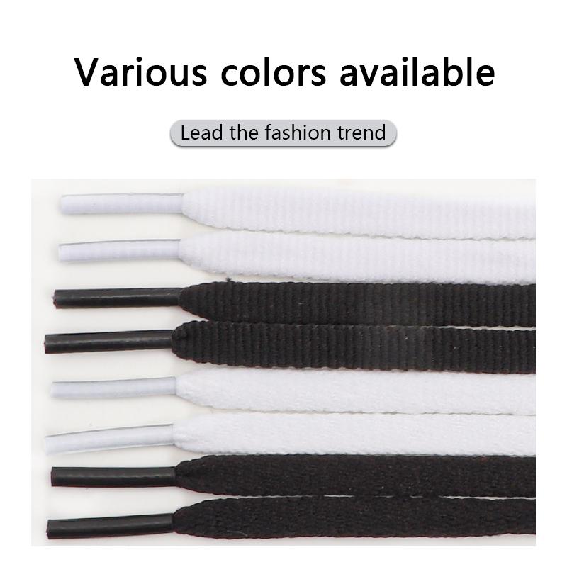 Flat Shoelaces for Sneakers Basketball Shoes Laces for Shoes White Black Shoelace 6mm Width 90/120/140/160CM Shoes Accessories