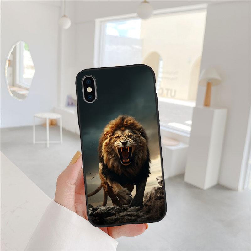 IX1 Animal Tiger Lion Phone Case for Samsung A56 A26 A36 A8 A9 A02 A02S A03S A10 10S A20 A20S A30 A30S A40S A50 A50S A70