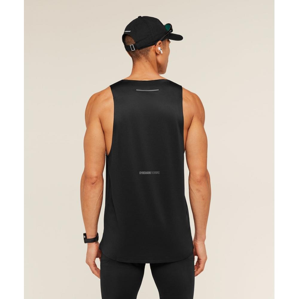 Gymshark Running Elite Tank Black A3b2r Bb2j