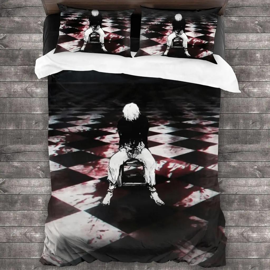 Tokyo Ghoul Bedding Set Single Twin Full Queen King Size Bed Set Teenager Bedroom Duvetcover Sets 3D Print Anime Menwomen