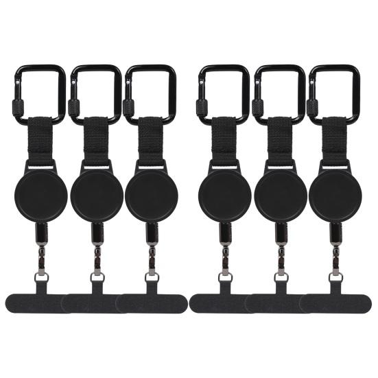 Retractable Phone Lanyard Outdoor Anti-Theft Phone Strap with Stainless Steel Wire Durable Buckle And Locking Carabiner Easy Installation Phone Leash