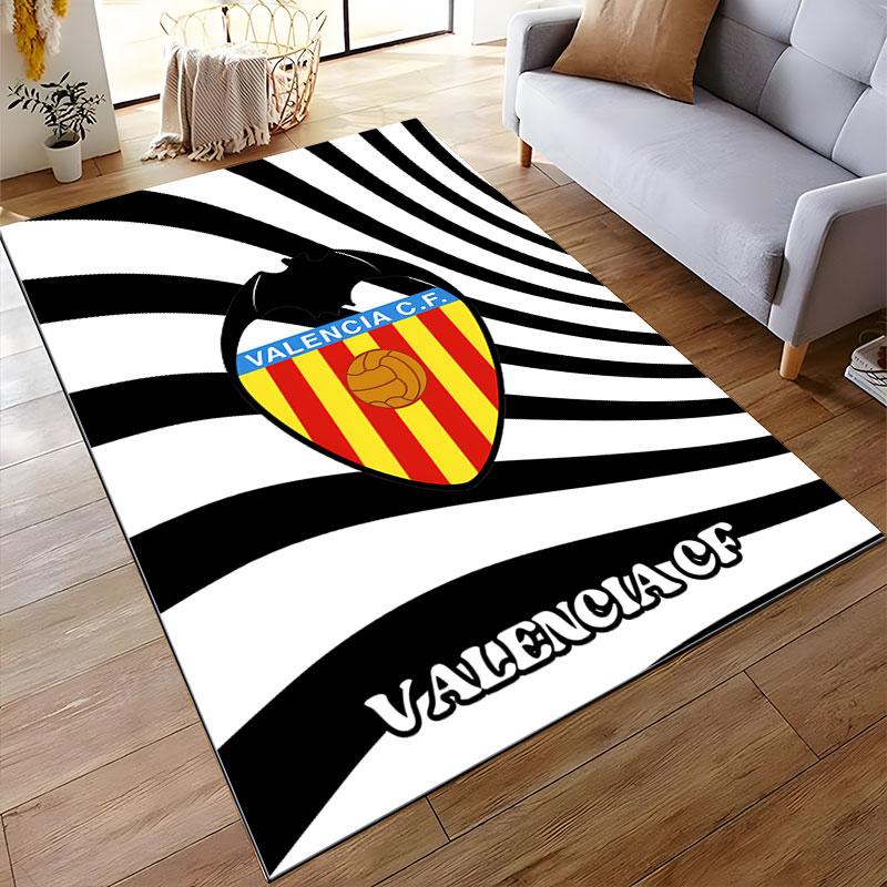 Valencia CF Logo Carpet suitable as a non-slip mat for the living room or bedroom sofa