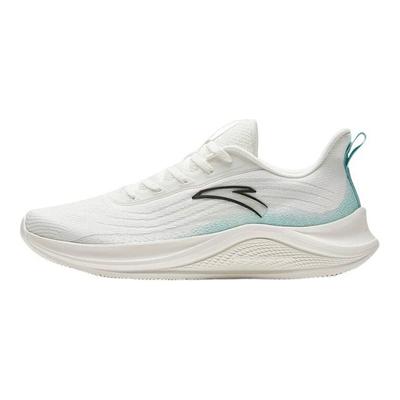Urban Running Fabric Non-Slip Wear-Resistant Low-Top Running Shoes Men Sneaker White Green 912525504F-1