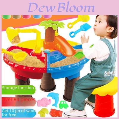 Vibrant Children's Beach Sand Table Set For 3-6 Year Olds With Water Play Tools