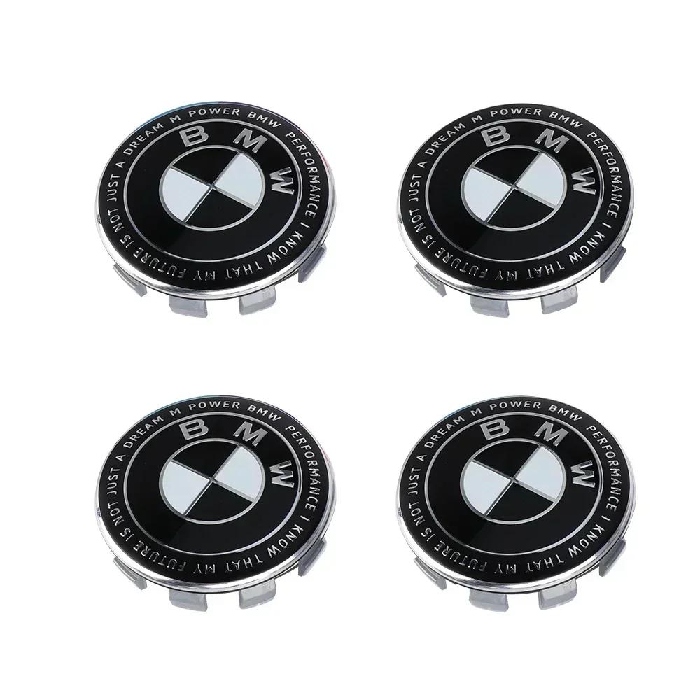 4 Stück 56mm 68mm Auto-Radnabenkappe Logo ist geeignet für BMW M1x3 E30 X3G01 F40 X3F25 E70 X5G05 G60 G31 E24 E63 G23 G26