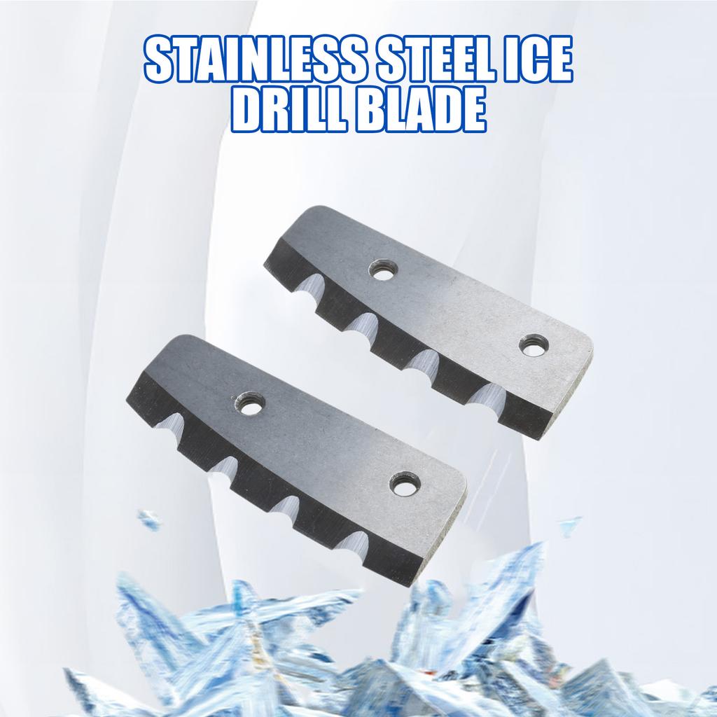 6 Inch Steel Ice Auger Replacement Blades Corrosion Resistant Ice Auger for Efficient Drilling & Long Lasting Sharpness