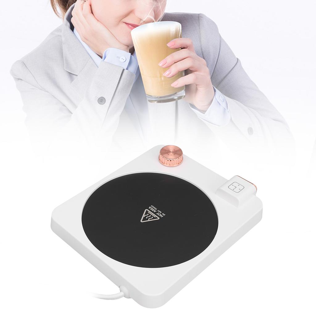 Mug 9 Temperature Settings Electric Cup Warmer with Auto Shut Off Timer for Coffee Tea Milk Beverage Heating Pad