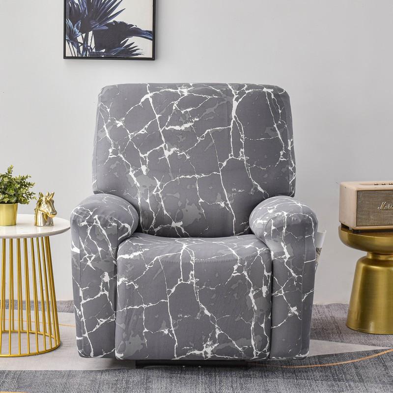 4-Piece Recliner Chair Cover Stretch Chair Cover for Recliner Chair Slipcover for Living Room Recliner Protector with Pocket