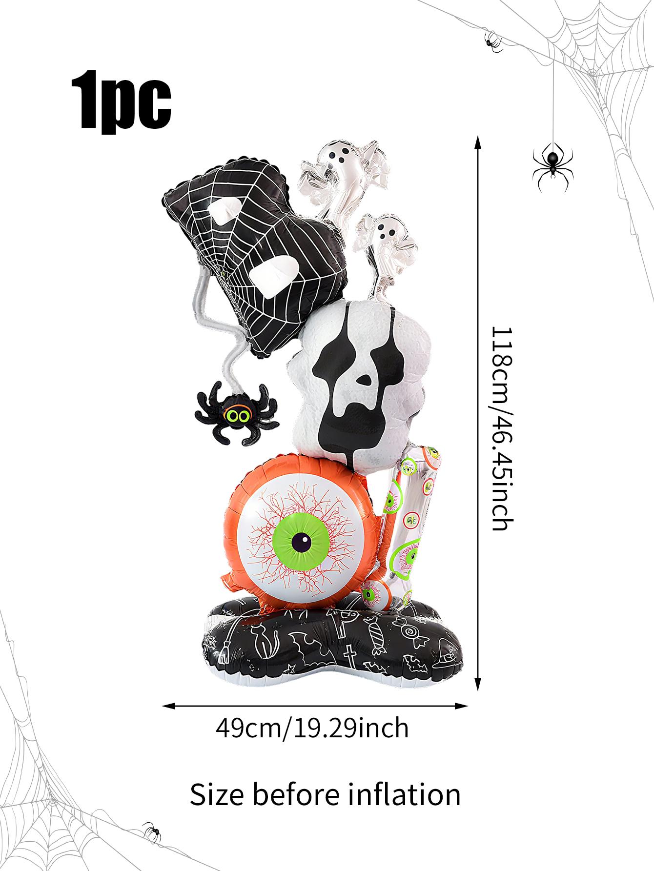 

Halloween Stand BOO Aluminum Foil Balloon Skull Ghost Eyes Halloween Decoration Haunted House Trick or Treat Festival Atmosphere Other
