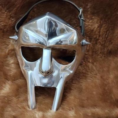 MF Doom Mask Mad-villain Aluminium Face Armor Medieval Hand-Forged Doom Mask Tribute To MF Doom