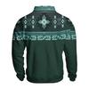 Men's Print Western Button Front Pullover Hoodie, Long Sleeve Sweatshirt