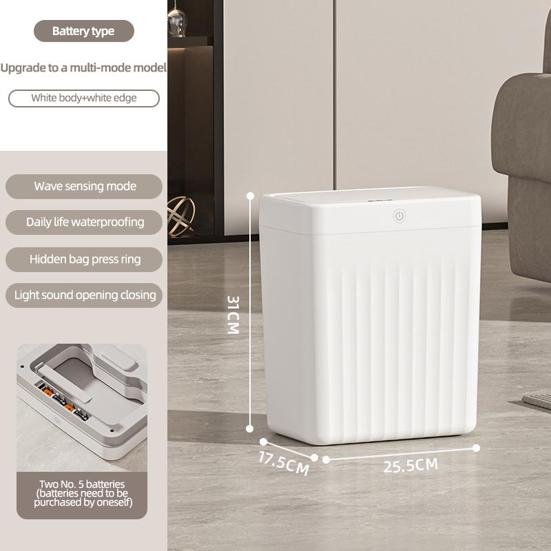 Smart Bathroom Trash Can Touchless Automatic Sensor Garbage Bin Large Capacity Induction Trash Can For kitchen Toilet Wastebaske