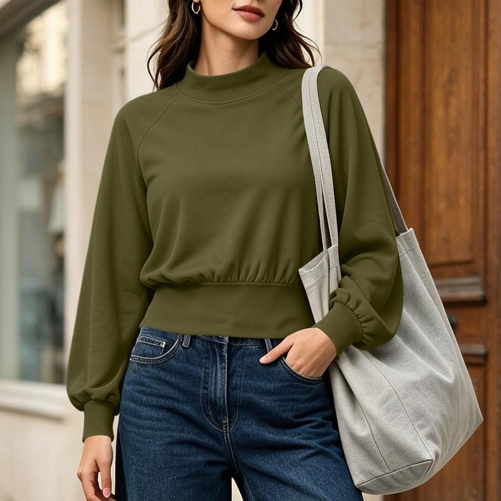 Women's Casual Long Sleeve Pullover Sweatshirt for Everyday Wear