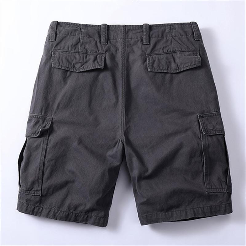 Pantaloncini Casual da Uomo in Cotone Pantaloncini Cargo per Viaggi Quotidiani Pantaloni Corti in Twill Monocolore Estate Pantaloni da Tuta di Alta Qualità